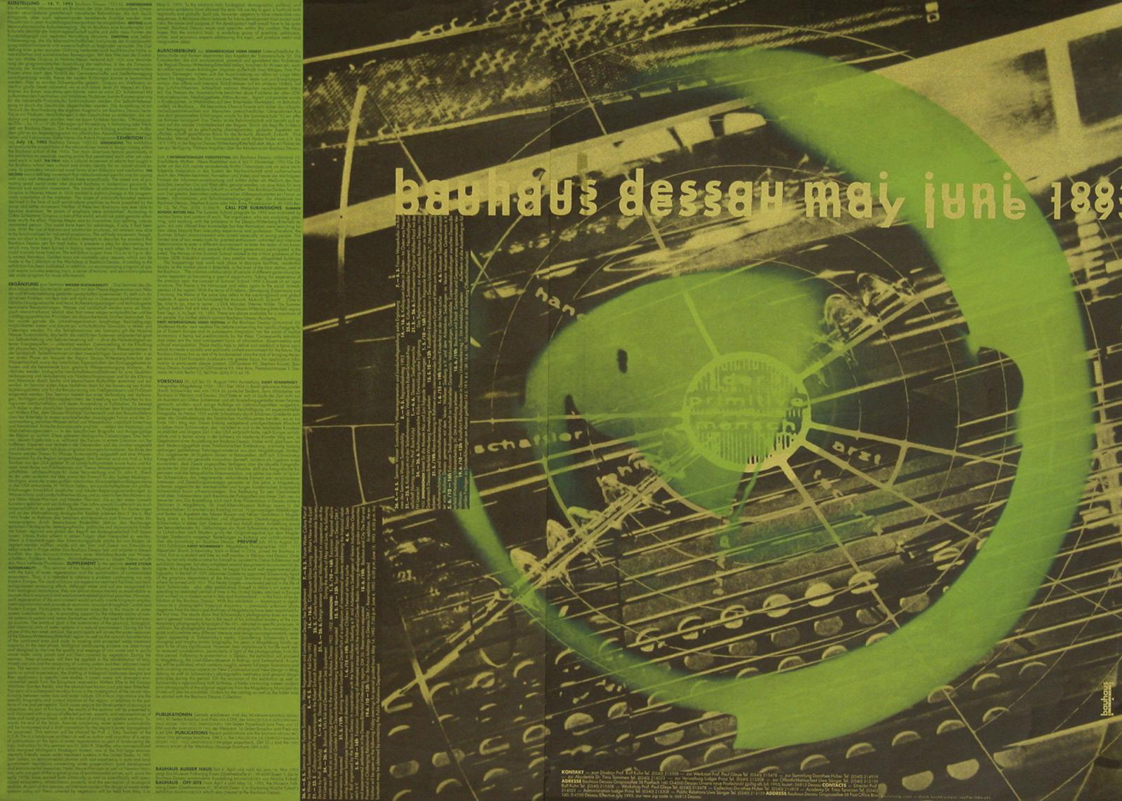 Bauhaus Dessau Programme Posters Agi